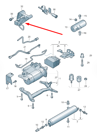 new volkswagen touareg 7l air suspension pressure sensor 7l0616751a original