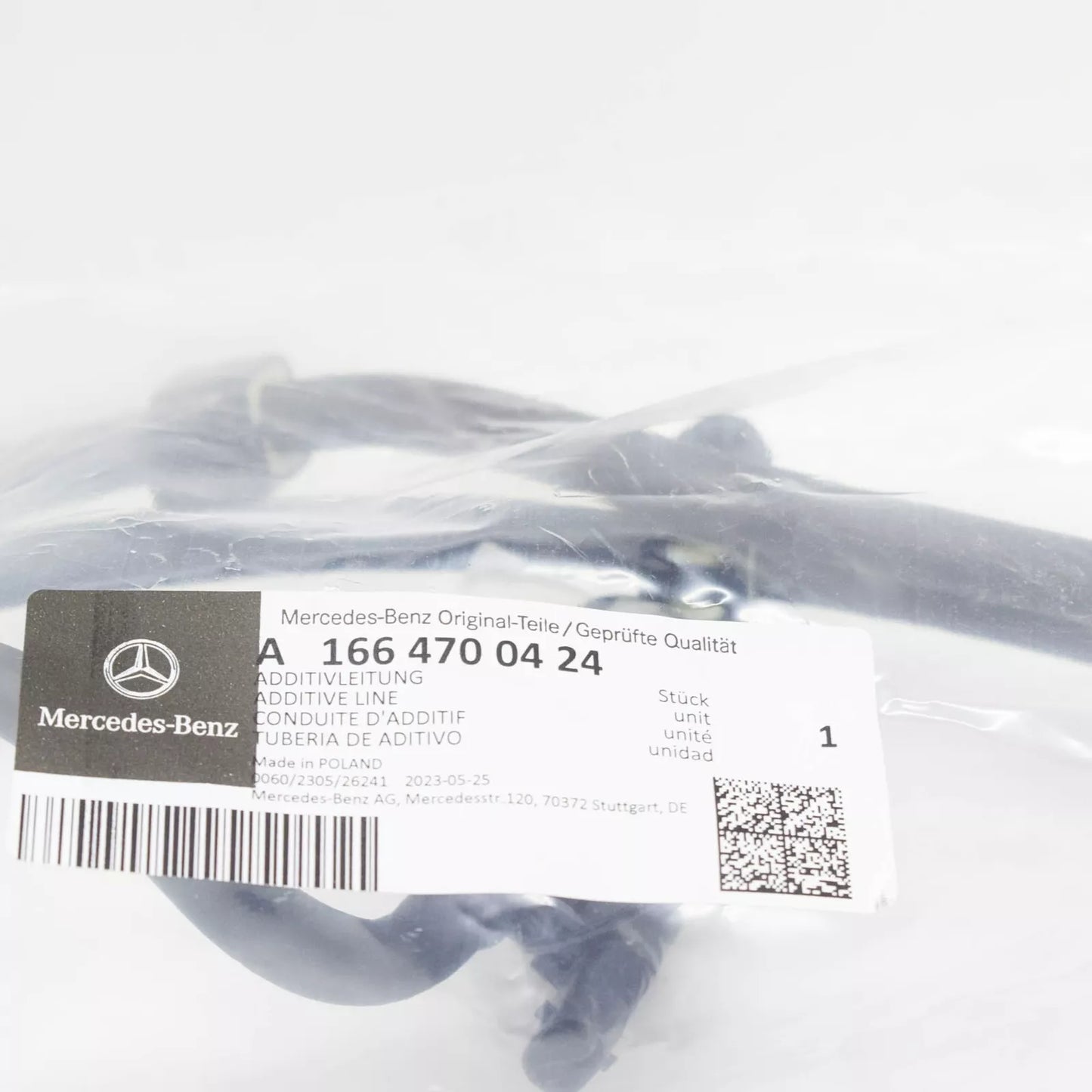 NEW MERCEDES-BENZ ML W166 ADDITIVE LINE WITH HEATING ELEMENT A1664700424