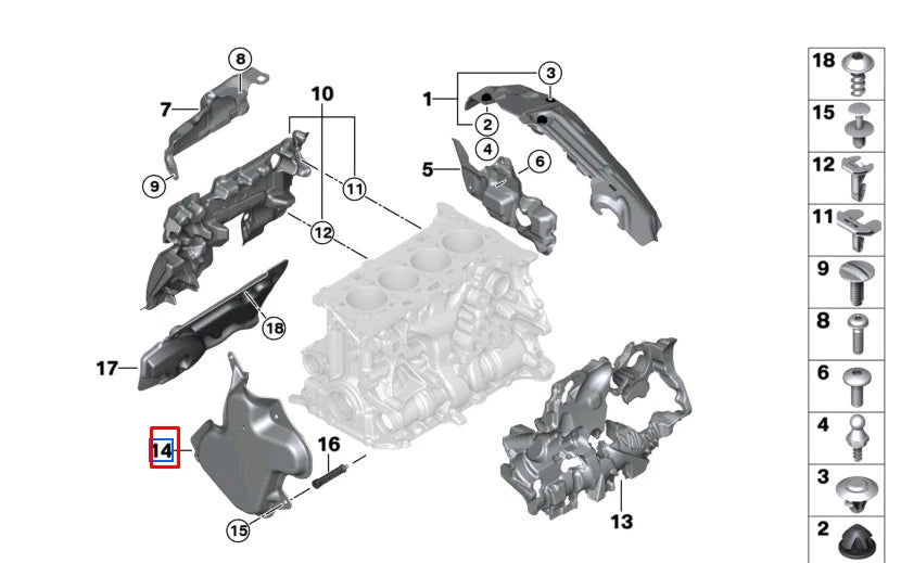 NEW BMW 3 G20 ENGINE COVER 11145A402D5 5A402D5 ORIGINAL