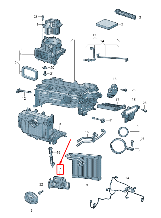 new audi r8 4s air conditioner expansion valve 4s0816679 original