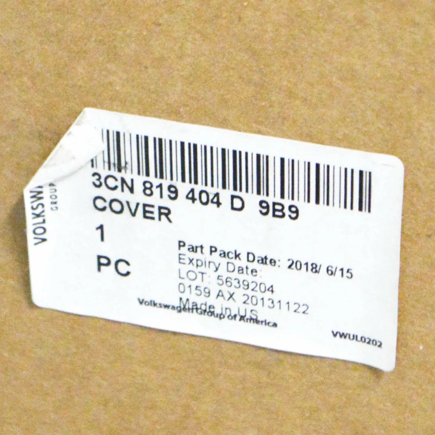 NEW VOLKSWAGEN ATLAS FRONT WIPER COWL TRIM RIGHT PART LHD 3CN819404D9B9 ORIGINAL