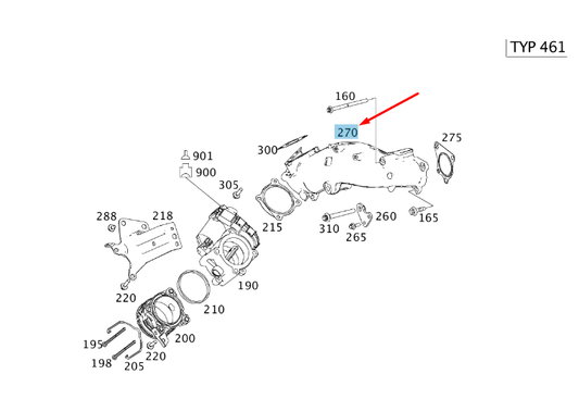 new mercedes-benz sprinter w906 charge air pipe a6420983007 original