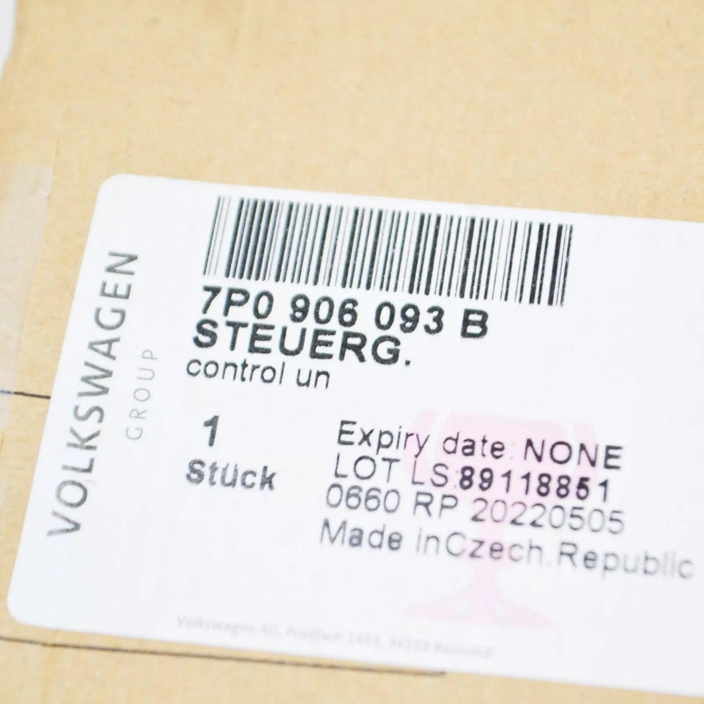 NEW VOLKSWAGEN TOUAREG 7P MK2 FUEL PUMP CONTROL UNIT 7P0906093B ORIGINAL