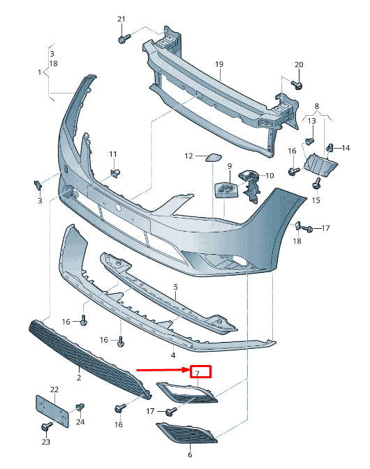 new seat leon 5f front left bumper cover 5f0853665a9b9 original