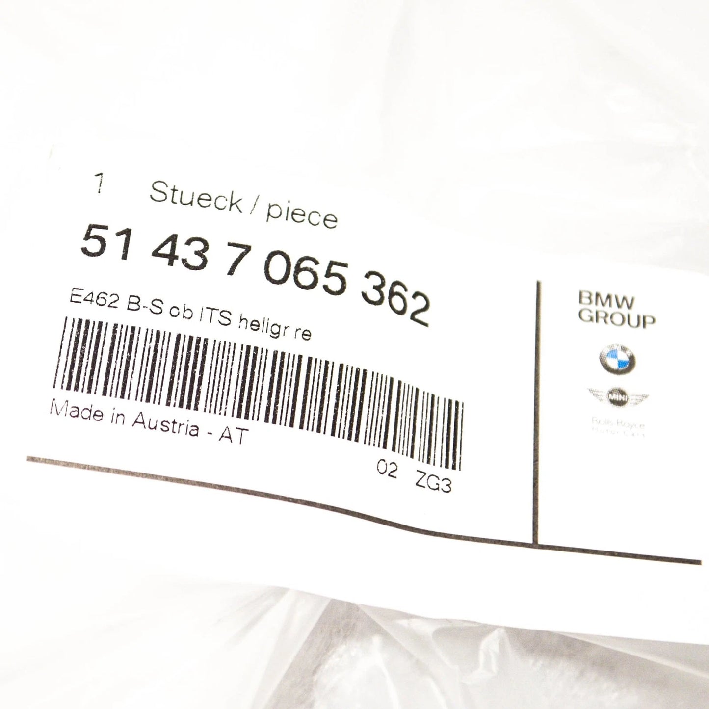 NEW BMW 3 COUPE E46 RIGHT UPPER A COLUMN ITS COVER 51437065362 7065362 ORIGINAL