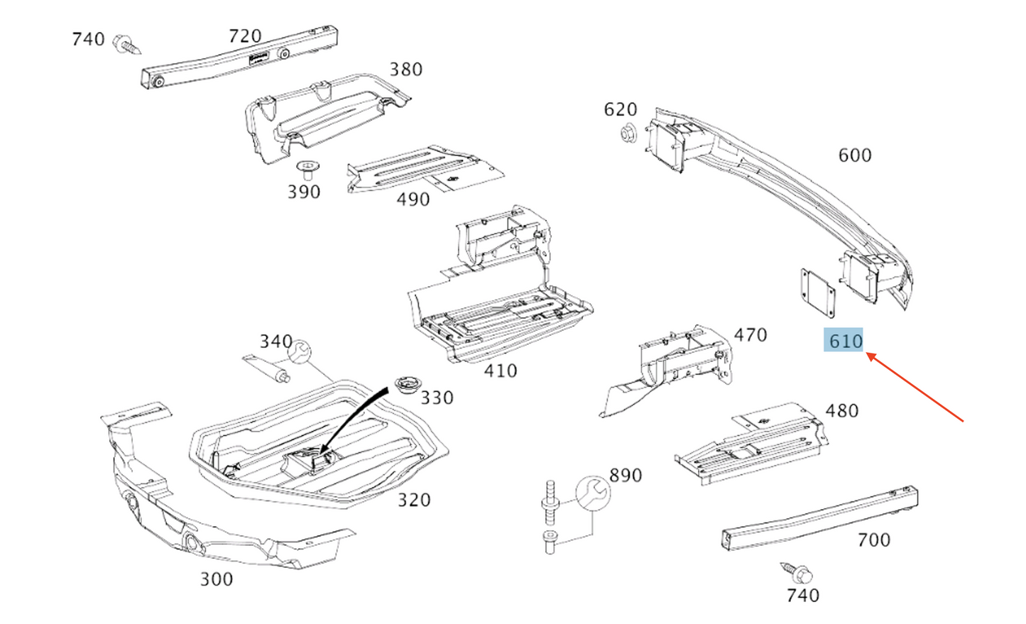 new mb c w204 rear cross cover casing surface gasket a0006930081 original