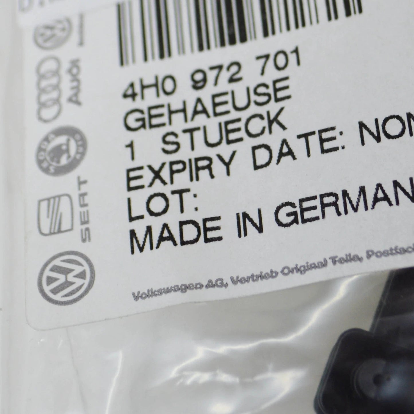 NEW AUDI A4 B9 FLAT CONTACT HOUSING 4H0972701 ORIGINAL