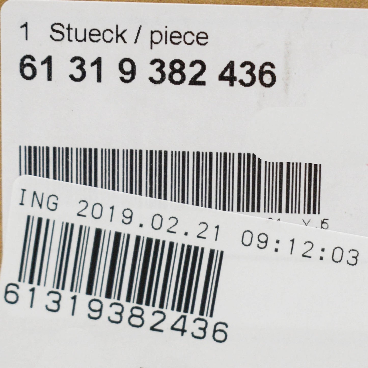 NEW BMW 1 F20 FRONT RIGHT SEAT POWER SWITCH CONTROL 61319382436 ORIGINAL