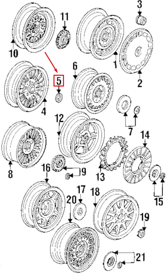 NEW BMW 6 E24 WHEEL CENTER HUB EMBLEM BADGE 70MM 36131122132 ORIGINAL
