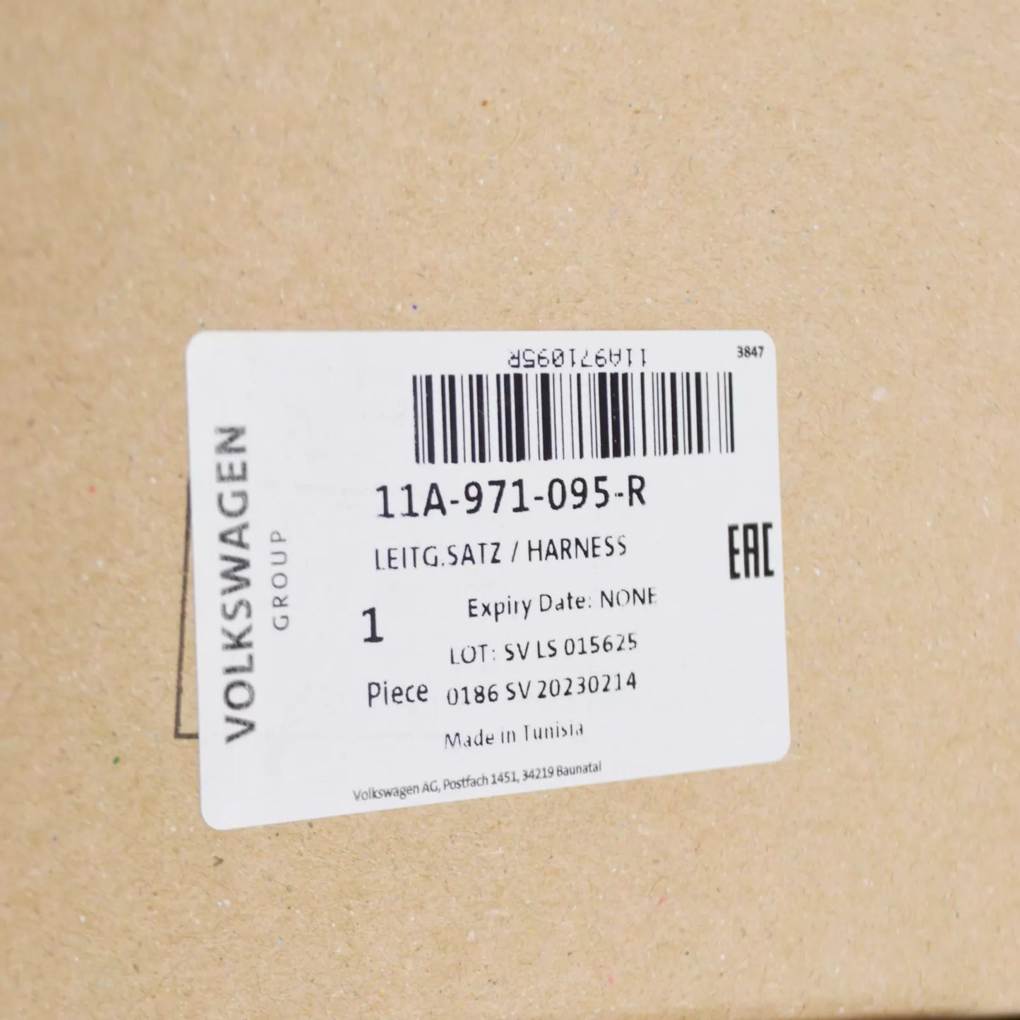 NEW VOLKSWAGEN ID.4 E21 FRONT BUMPER CABLE HARNESS 11A971095R 2021 ORIGINAL