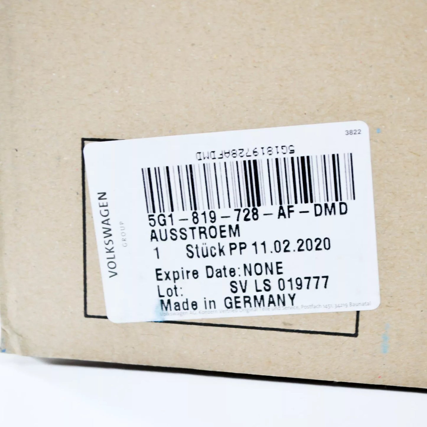 NEW VW GOLF MK7 CENTRE FRESH AIR VENT LHD 5G1819728AFDMD ORIGINAL