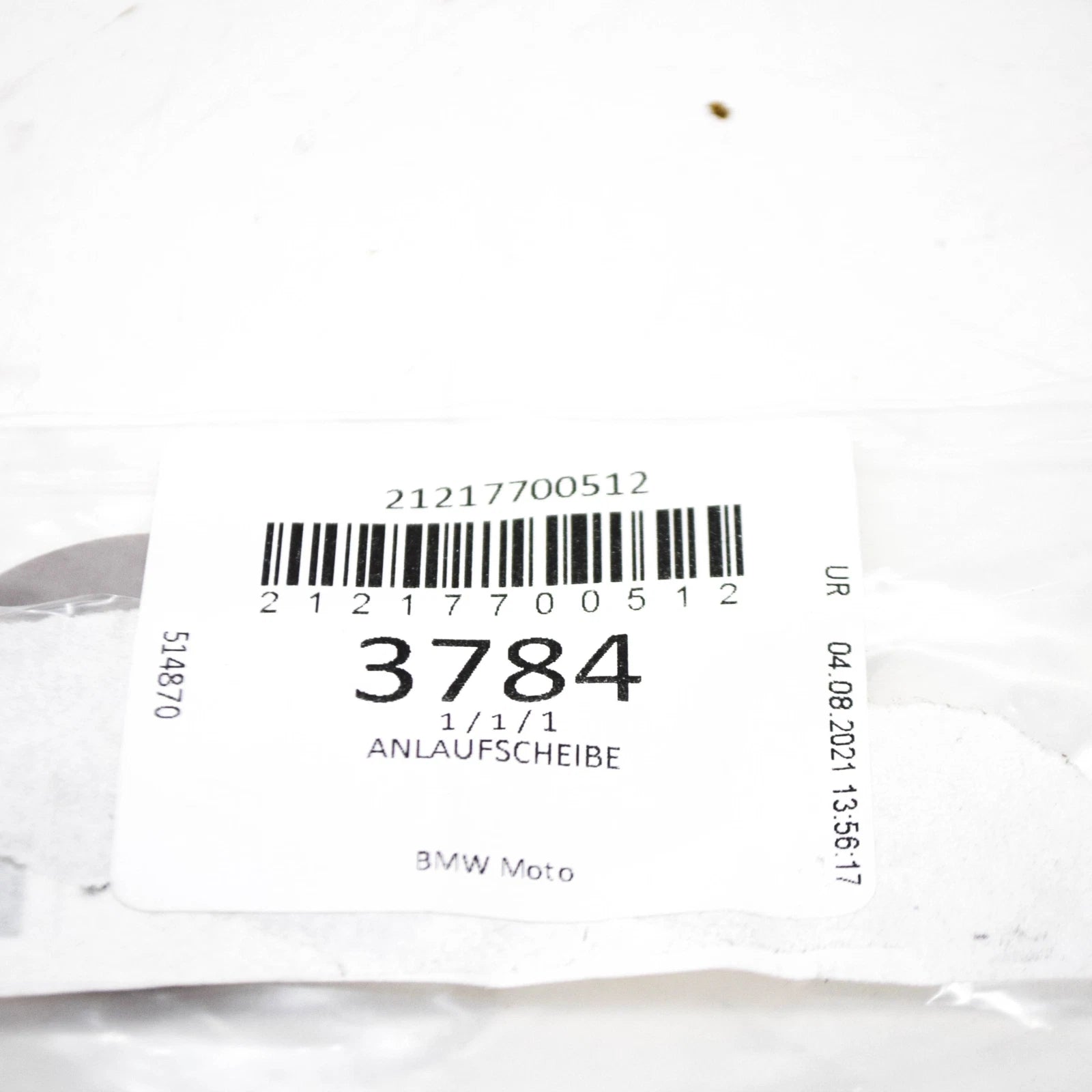 NEW BMW K-MODEL K4X K 1200 GT BEARING SHIM WASHER STOP DISC 21217700512 ORIGINAL