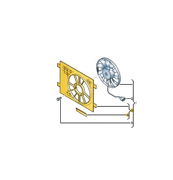 NEW VOLKSWAGEN ID.4 E21 ENGINE COOLING FAN RADIATOR TRIM 1EA121205A 2021