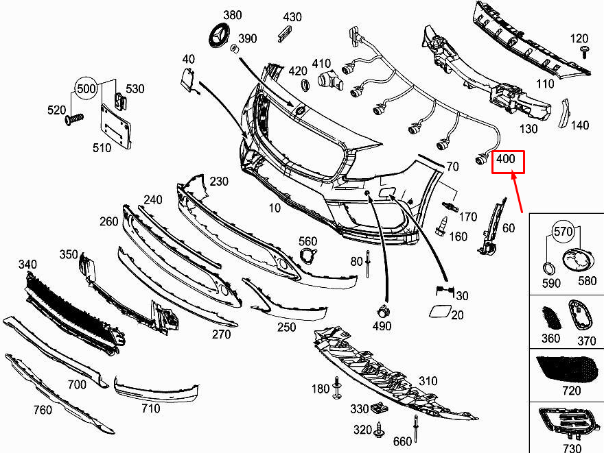 new mercedes-benz gla x156 front parking aid wiring harness a1565402500 original