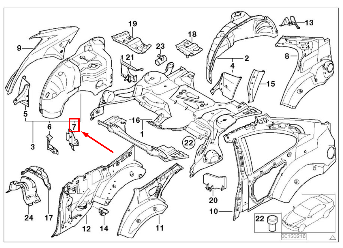 new bmw 3 e46 bracket f battery mounting 41007042349 7042349 original