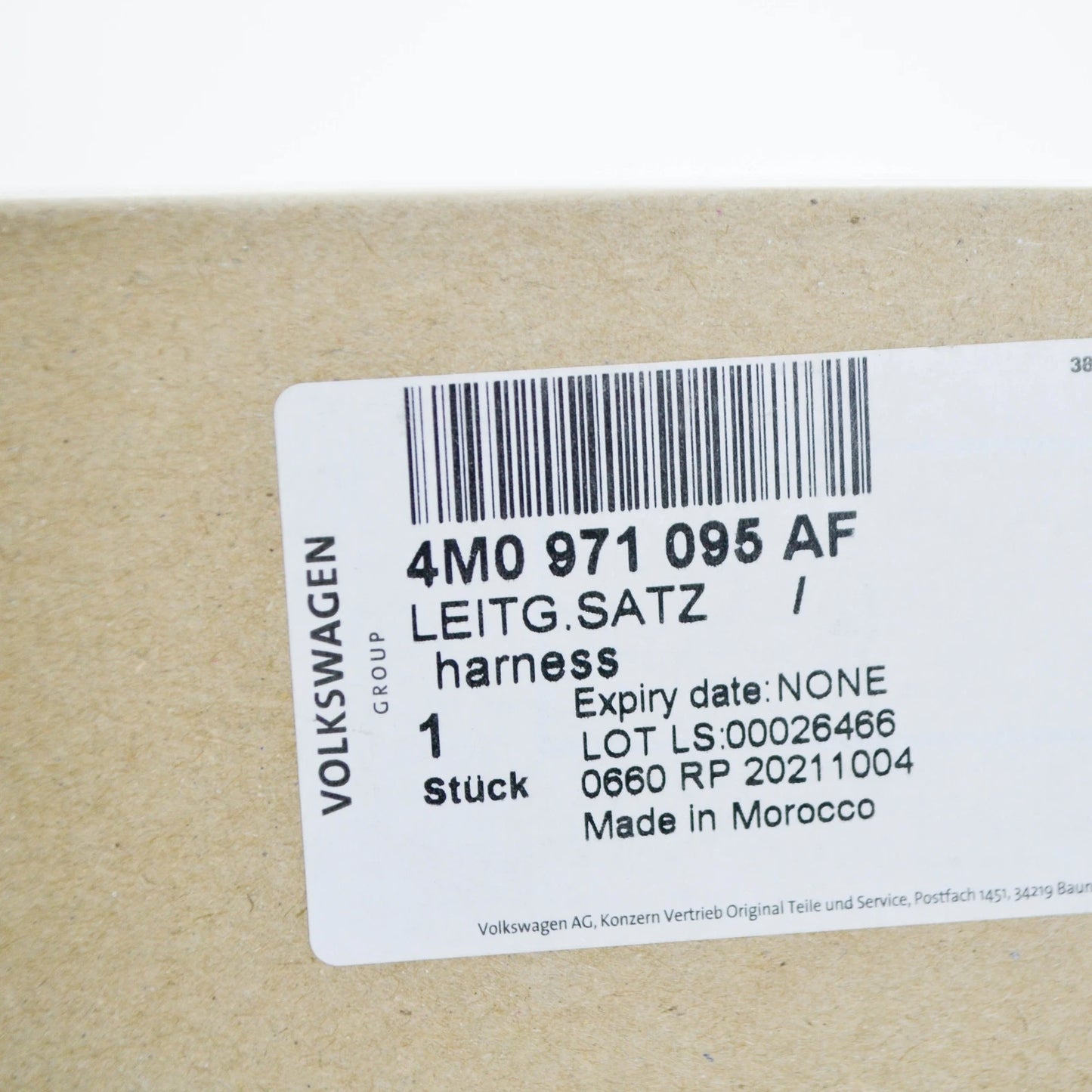 NEW AUDI Q7 4M FRONT BUMPER PARKING AID WIRING SET 4M0971095AF