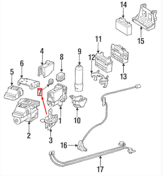 NEW MERCEDES-BENZ E-CLASS W124 ABS RELAY A0015427019 ORIGINAL