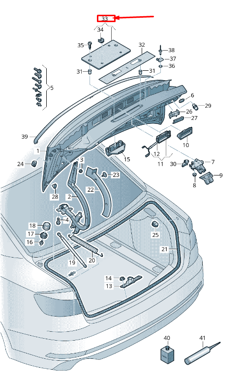 new audi a5 sportback f5 rear bumper license plate bracket 8w5827113a9b9