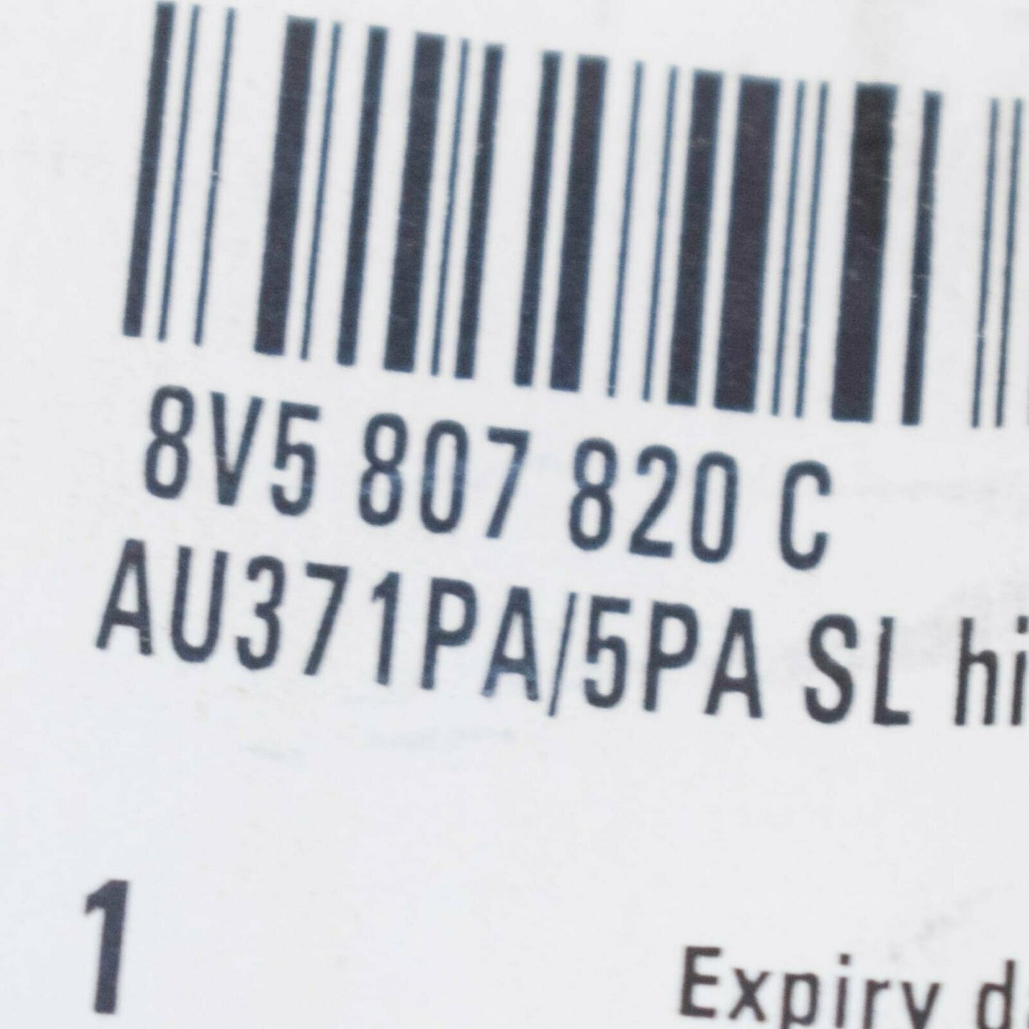 NEW AUDI A3 8V FRONT BUMPER RIGHT SIDE GRILLE TRIM 8V5807820C ORIGINAL