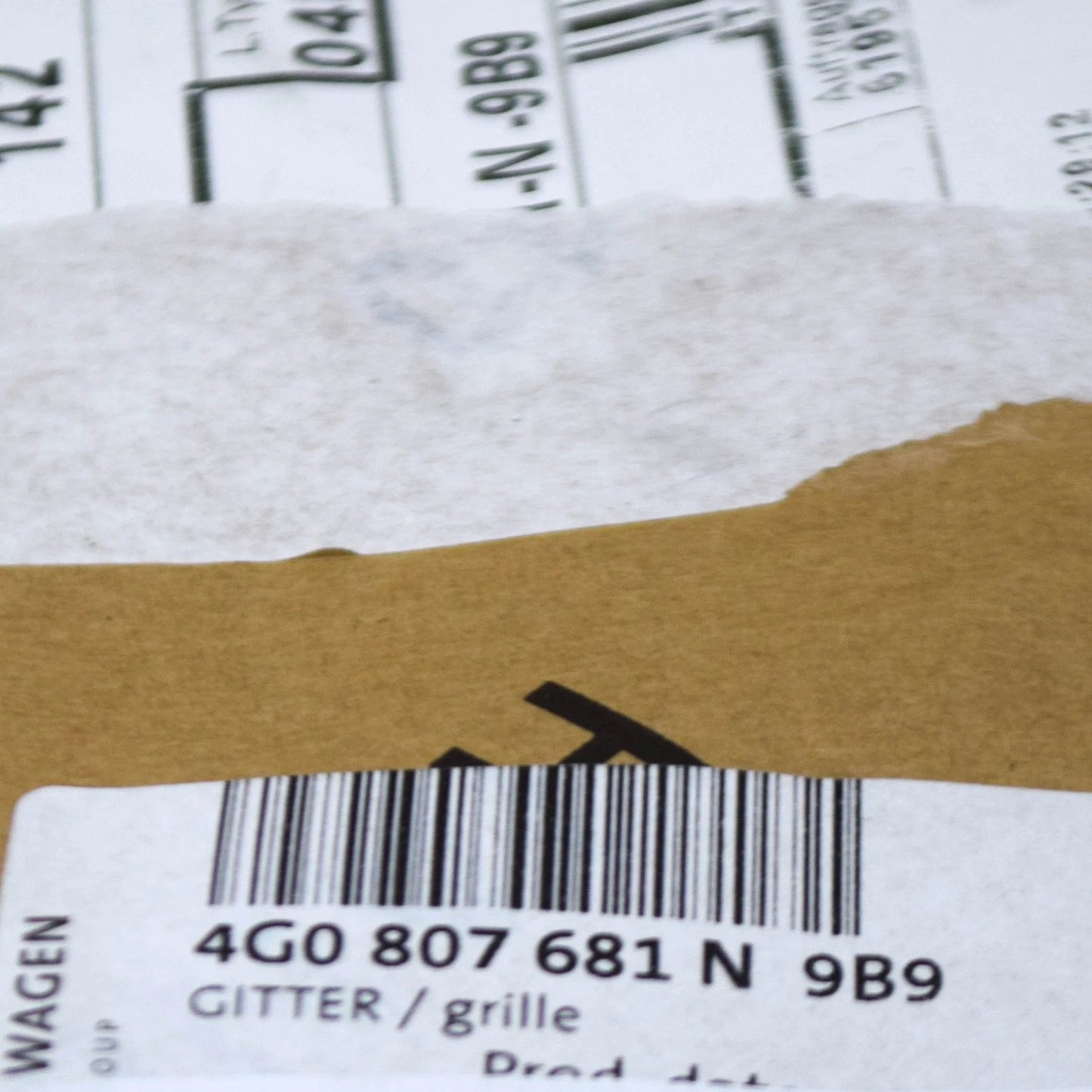 NEW AUDI A6 C7 FRONT BUMPER LEFT GRILLE 4G0807681N9B9 2012 ORIGINAL