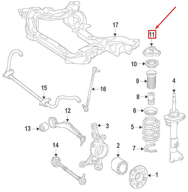 NEW MB E W212 AMG FRONT RIGHT STRUT MOUNT PLATE A2123230420 ORIGINAL