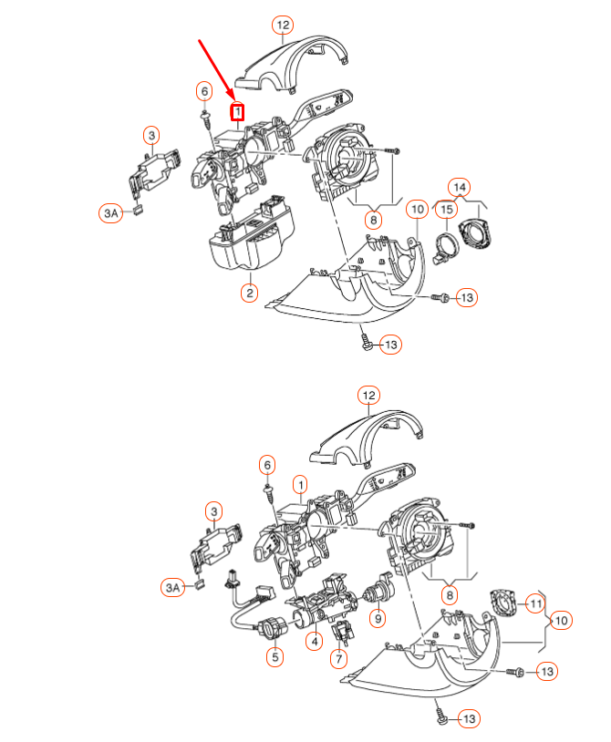 new audi a3 8v steering column combi switch 8v0953502c original