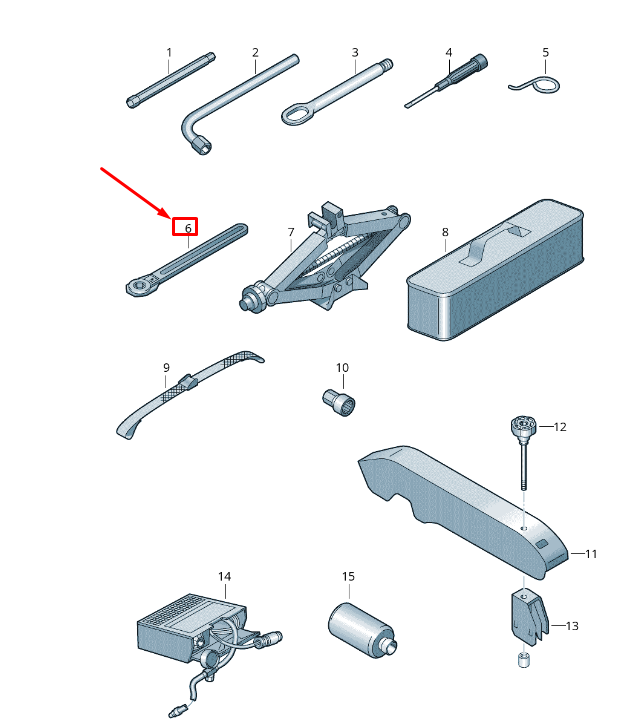 NEW VW TRANSPORTER T6 CRANK ARM 7L6011141 ORIGINAL