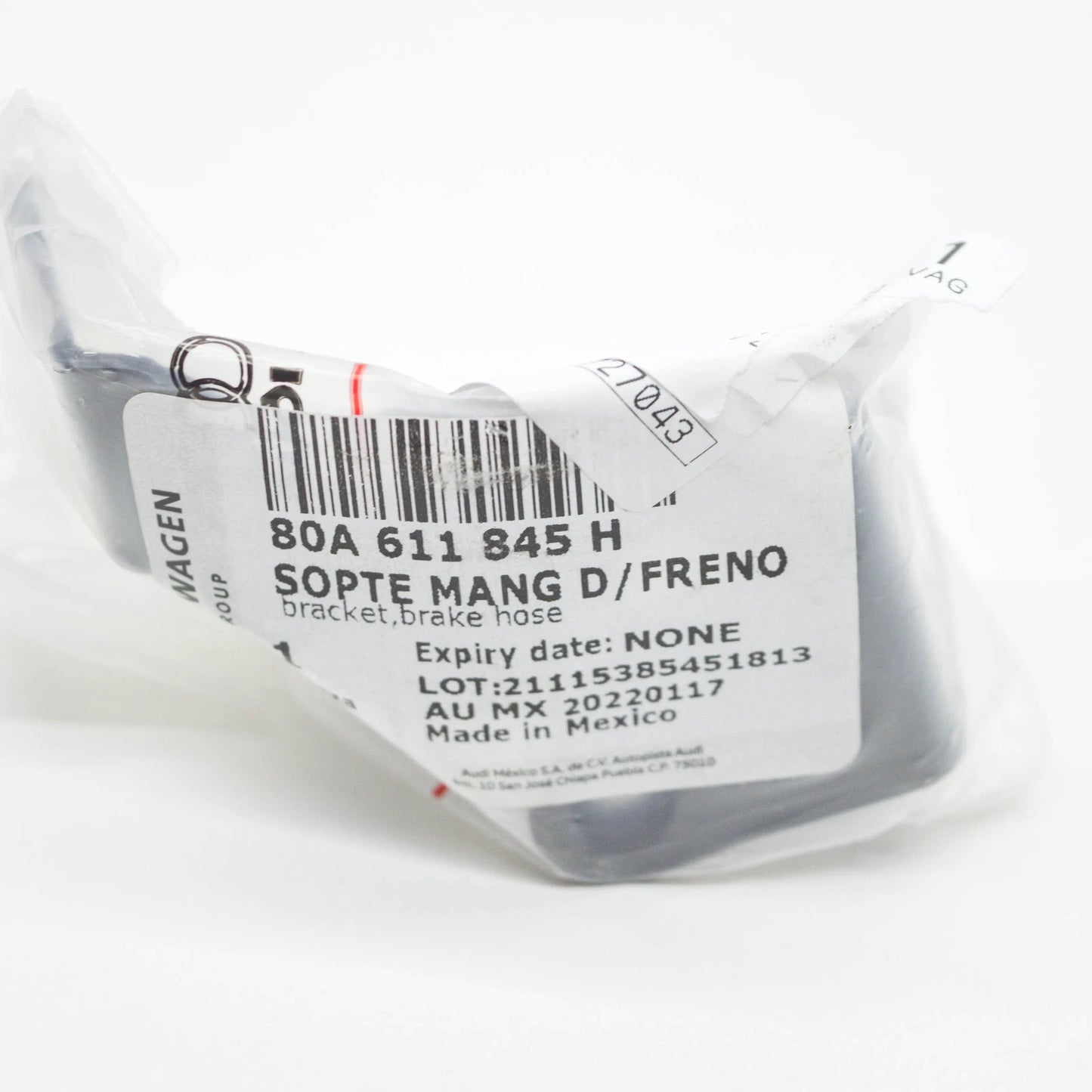 NEW AUDI Q5 FY 80A REAR LEFT BRAKE HOSE BRACKET HOLDER 80A611845H ORIGINAL