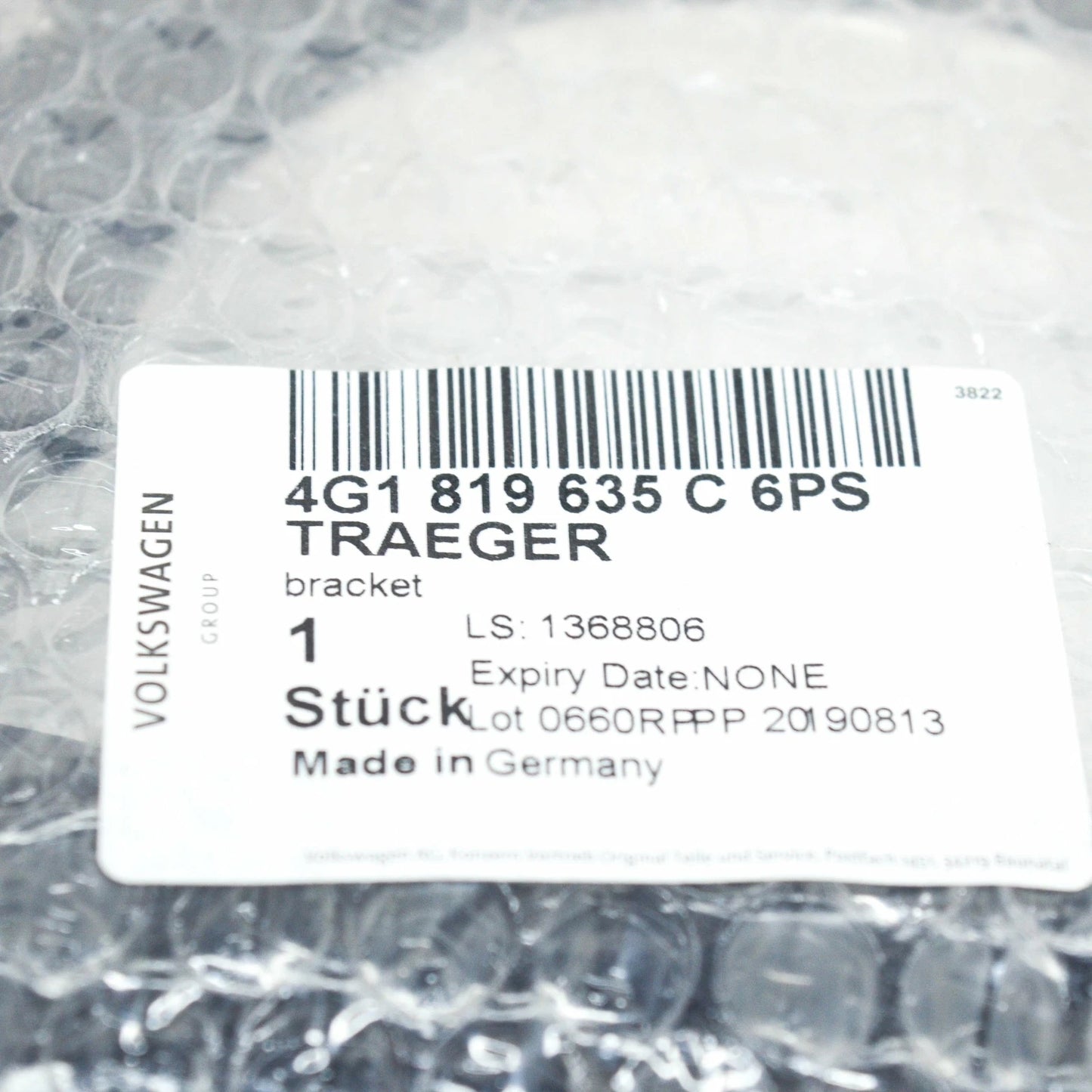 NEW AUDI A6 C7 WINDSHIELD DEFROSTER NOZZLE BRACKET LHD 4G1819635C6PS