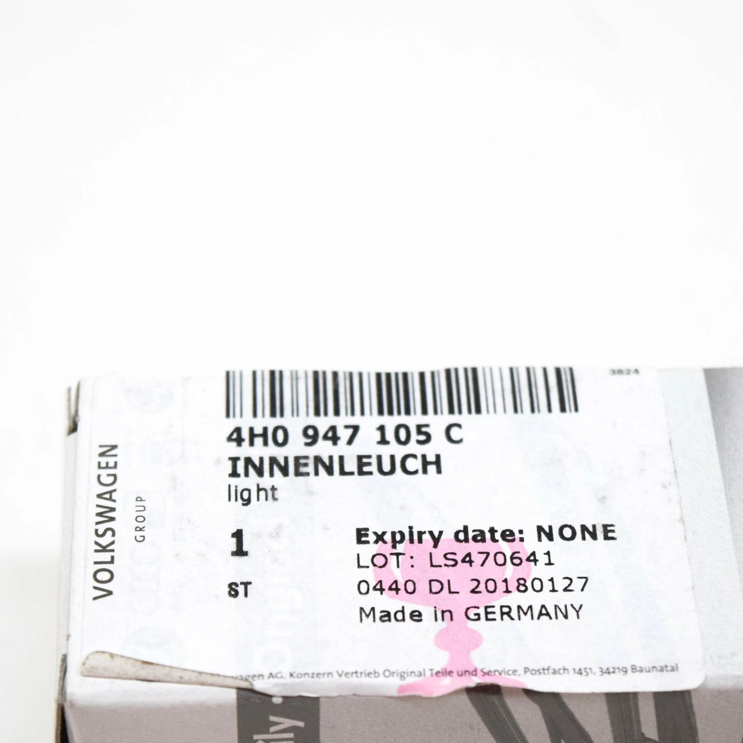 NEW AUDI A6 4A INTERIOR LIGHT 4H0947105C