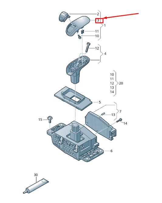new audi a8 4h selector lever handle cover lhd 4h1713141eskh original