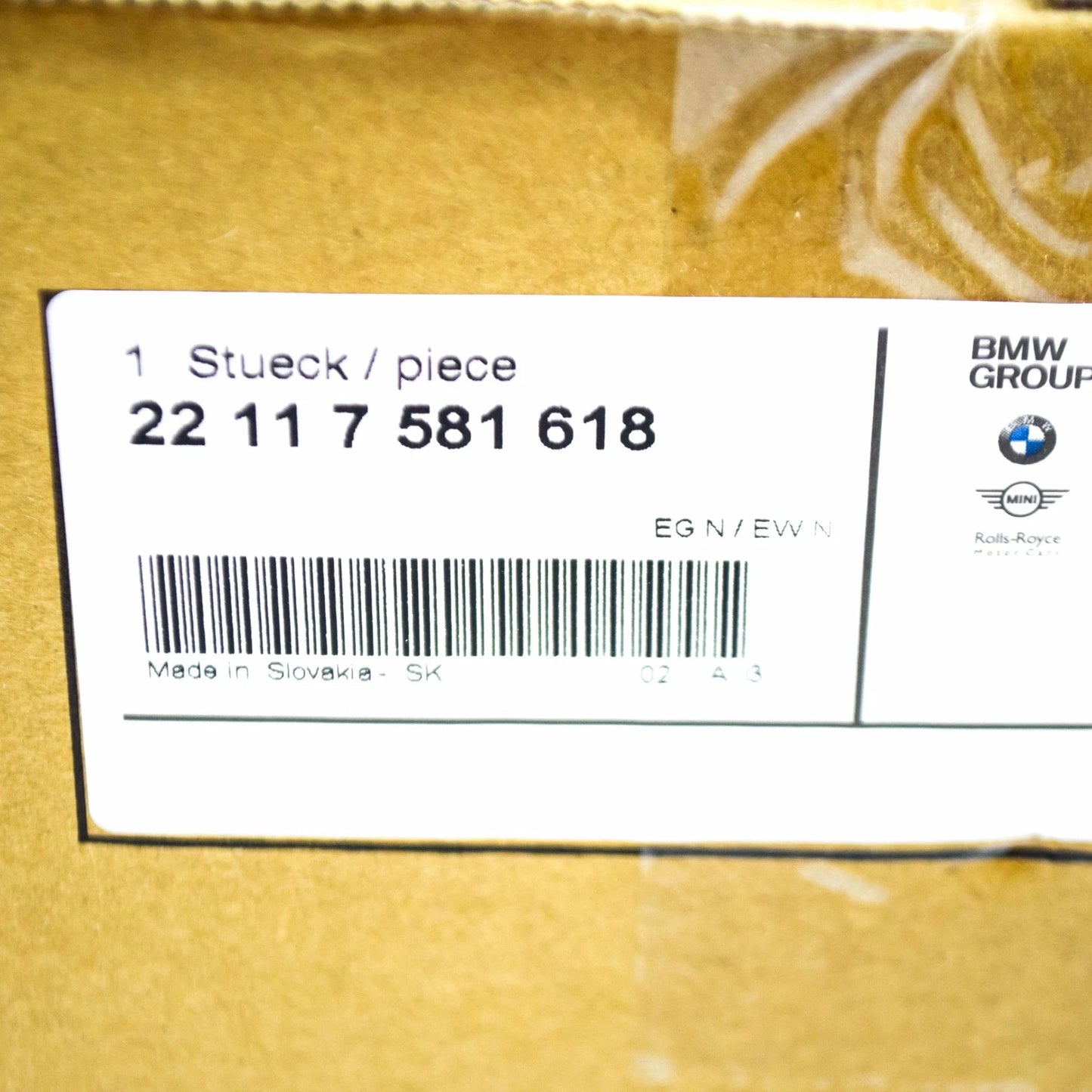 NEW BMW 3 G20 RIGHT SIDE ENGINE MOUNT 22117581618 ORIGINAL OEM