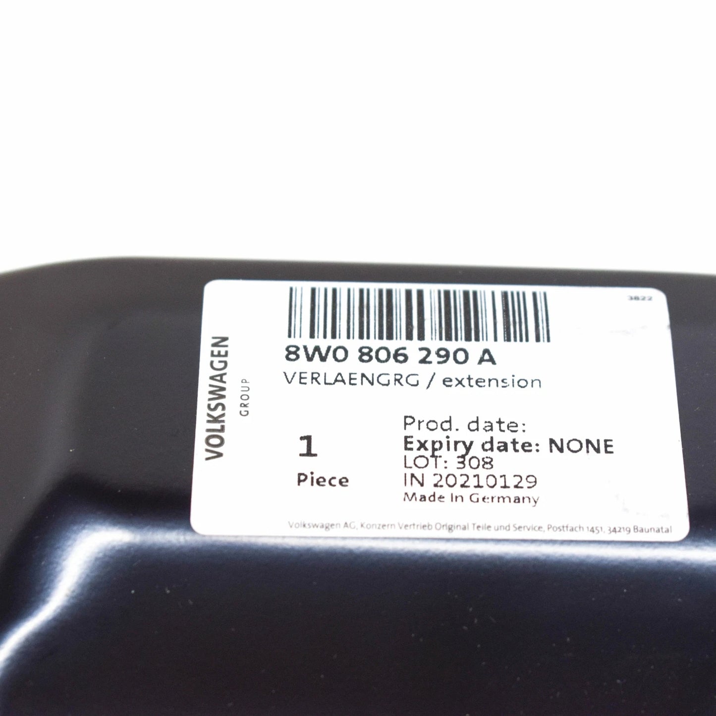 NEW AUDI A4 B9 FRONT RIGHT FENDER WHEEL REAR APRON EXTENSION 8W0806290A