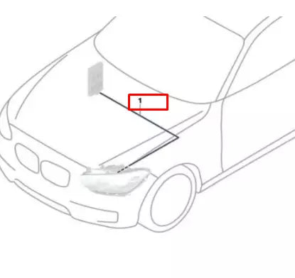 NEW BMW 3 F30 FRONT LED HEADLIGHTS RETROFIT INSTALLATION CABLE 2410239 ORIGINAL