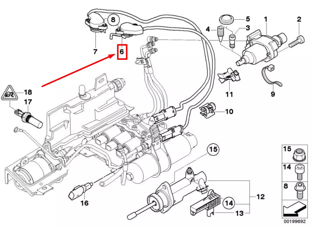 NEW BMW 3 CABRIO E46 GEAR POSITON SENSOR 23427507169 7507169 ORIGINAL