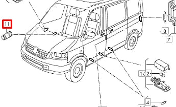 NEW VOLKSWAGEN TRANSPORTER T5 CIGARETTE LIGHTER 7E7947175A