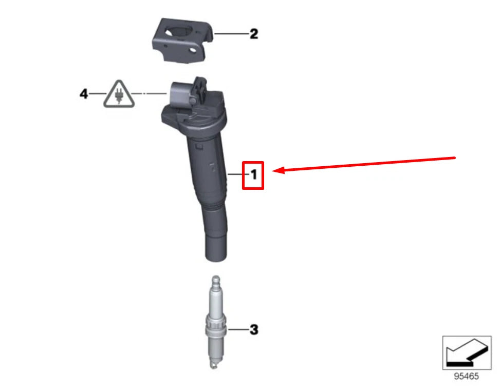 NEW BMW 7 F01, F02 IGNITION COIL 8611236 12138611236 ORIGINAL