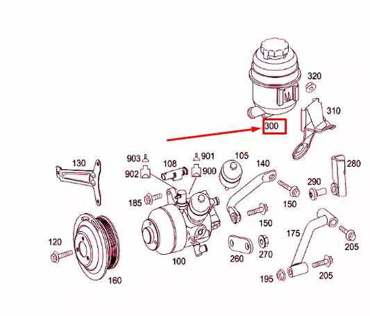 NEW MERCEDES-BENZ S W221 POWER STEERING RESERVOIR A2214660102