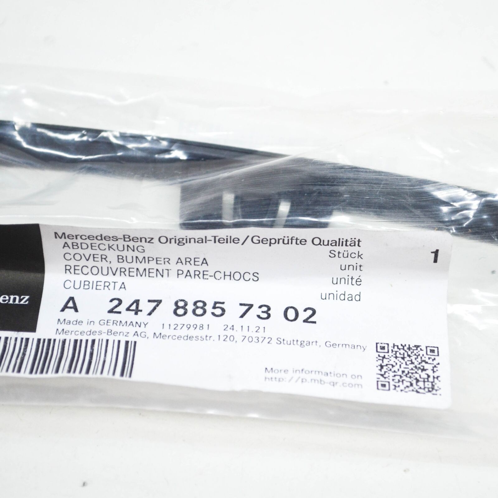NEW MB B SPORTS TOURER W247 FRONT BUMPER LEFT BOTTOM STRIP A2478857302 ORIGINAL