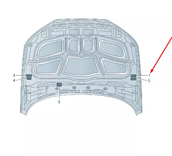 NEW AUDI Q5 FY EMISSION LABEL DATA PLATE 06M010533D ORIGINAL