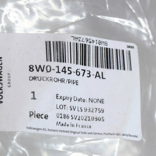 NEW AUDI A5 S5 8W6 LEFT SIDE TURBOCHARGER PIPE HOSE 8W0145673AL ORIGINAL