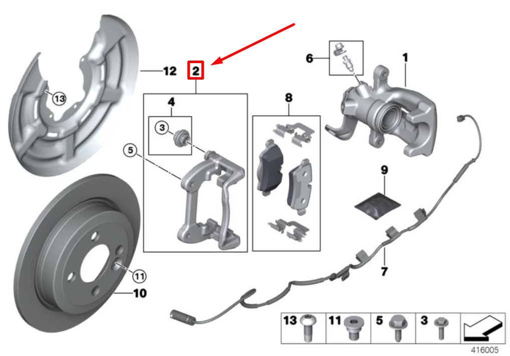 new mini cooper r56 rear jcw brake caliper carrier 34206780863 original