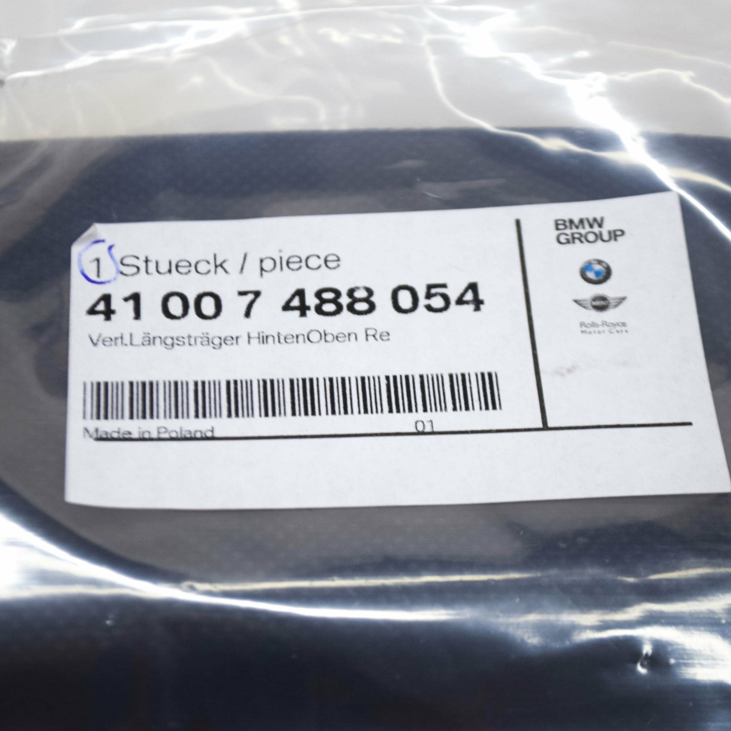 new bmw 3 g20 rear right frame rail end 41007488054 original