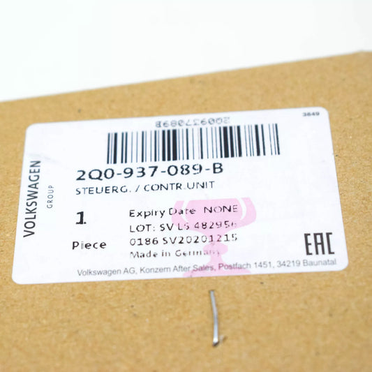 NEW VOLKSWAGEN POLO VAN AW BODY COMFORT CONTROL ECU UNIT 2Q0937089B ORIGINAL