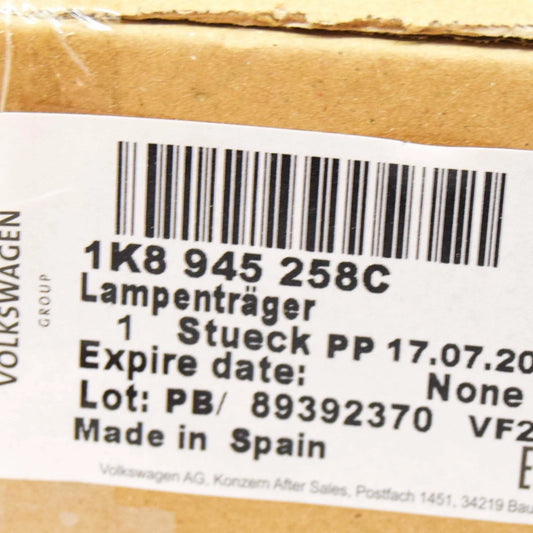 NEW VOLKSWAGEN SCIROCCO REAR RIGHT HEADLIGHT BULB CARRIER 1K8945258C