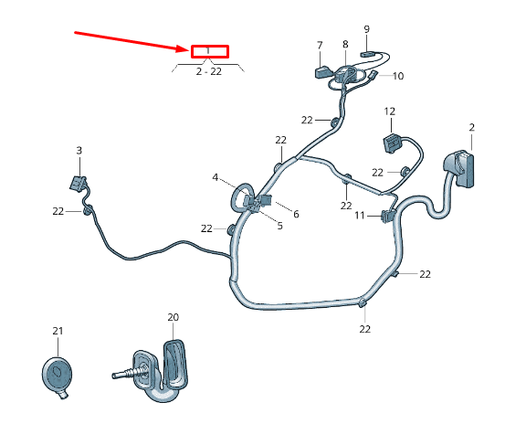 new skoda rapid nh front left door wiring harness lhd 5jh971120cb original