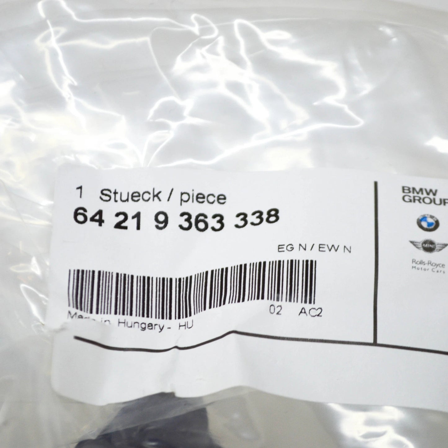 NEW BMW 4 COUPE F32 COOLANT FEED HOSE 64219363338 9363338 ORIGINAL