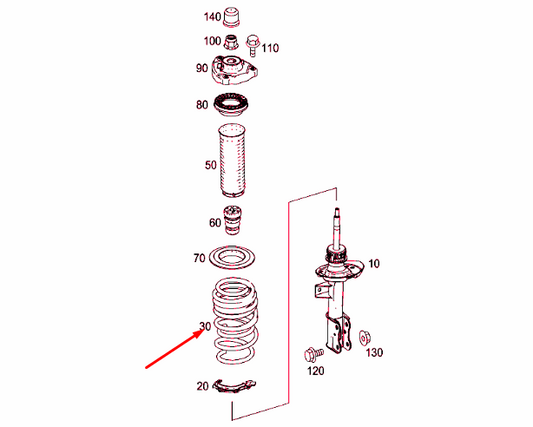 new mercedes-benz cla coupe c117 front coil spring a1763210504 original