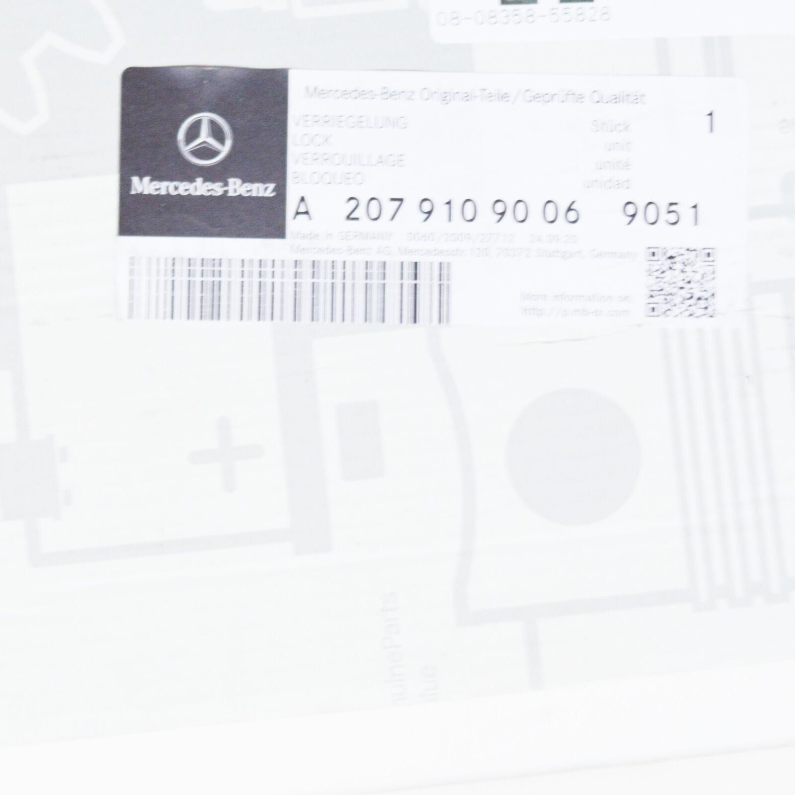 NEW MERCEDES-BENZ E C207 FRONT RIGHT SEAT BACKREST LOCK A20791090069051 ORIGINAL