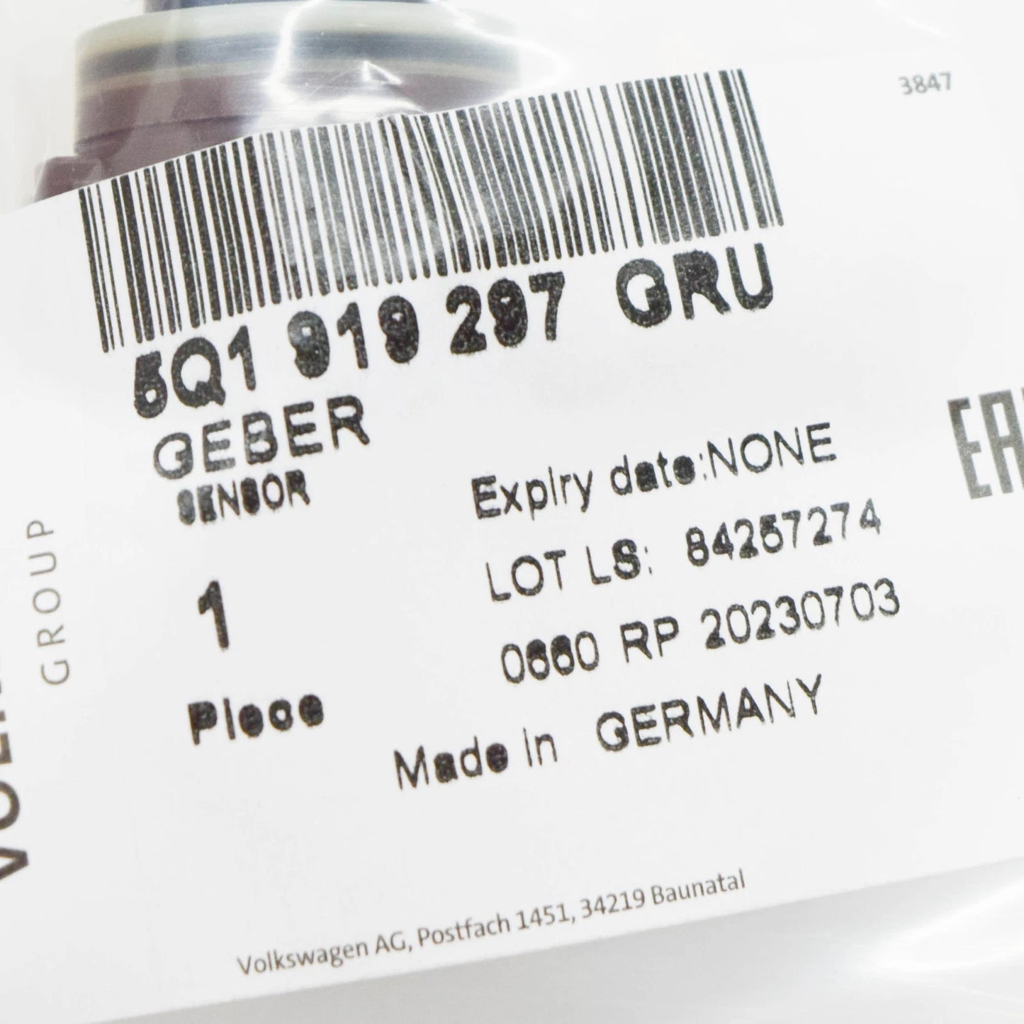 NEW AUDI Q8 4MN FRONT PARKING AID SENSOR 5Q1919297GRU 5Q1919297 GRU ORIGINAL